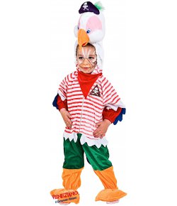 Costume di carnevale PAPPAGALLO PIRATA